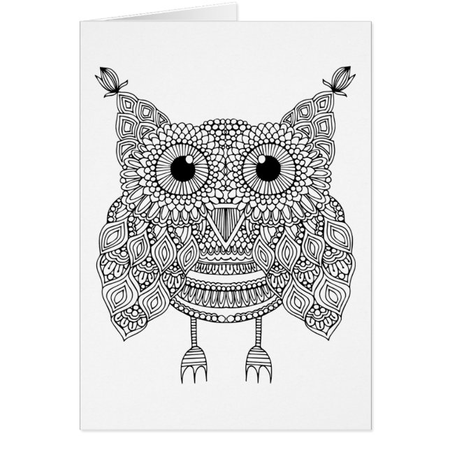 Cute Doodle Owl (Front)