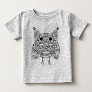 Cute Doodle Owl Baby T-Shirt