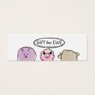 Cute doodle watercolor sheep knitting crochet