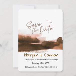 Cute Doodle Wedding Save the Date Invitation
