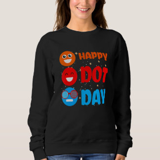 Cute Dot Pattern Smile September National Happy Do Sweatshirt