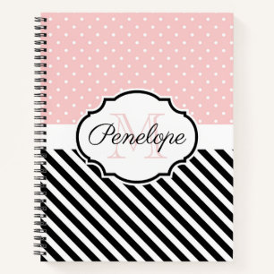 Cute Dots and Stripes Notebook