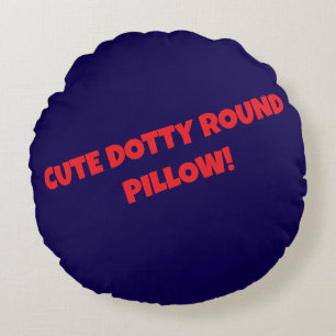 CUTE DOTTY ROUND PILLOW! CUSHION