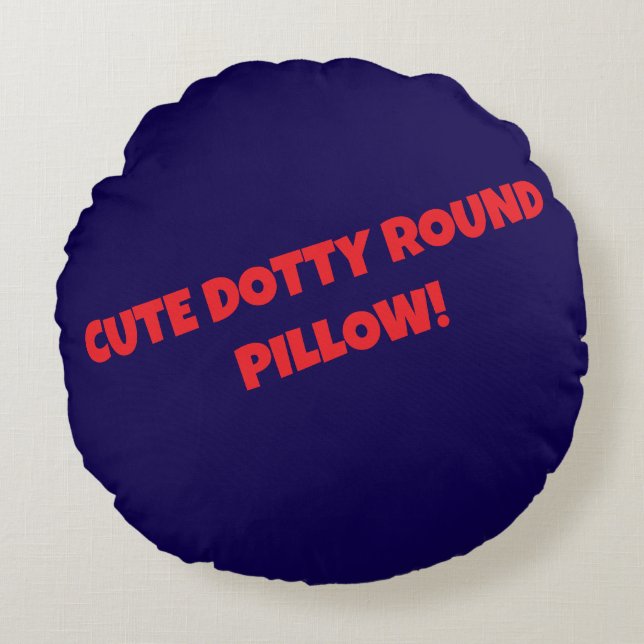 CUTE DOTTY ROUND PILLOW! CUSHION (Front)