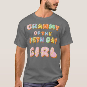 Cute Doughnut Grammy Birthday GirlSweet Family Dou T-Shirt