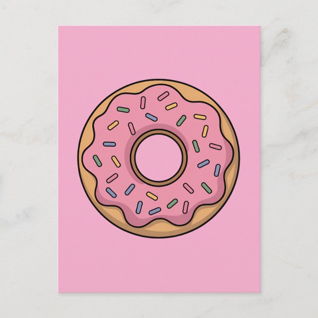 Cute Doughnut | Kids Postcard (Front)