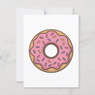 Cute Doughnut Kids Postcard