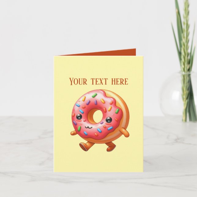 Cute doughnut lovers bakery vendors card (Front)