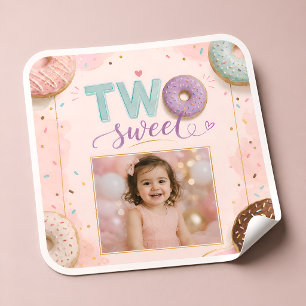 Cute Doughnut Party Favour Labels for Girls Celebr