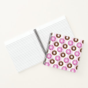 Cute Doughnut Worry Be Happy Fun Food Doughnuts Pa Notebook