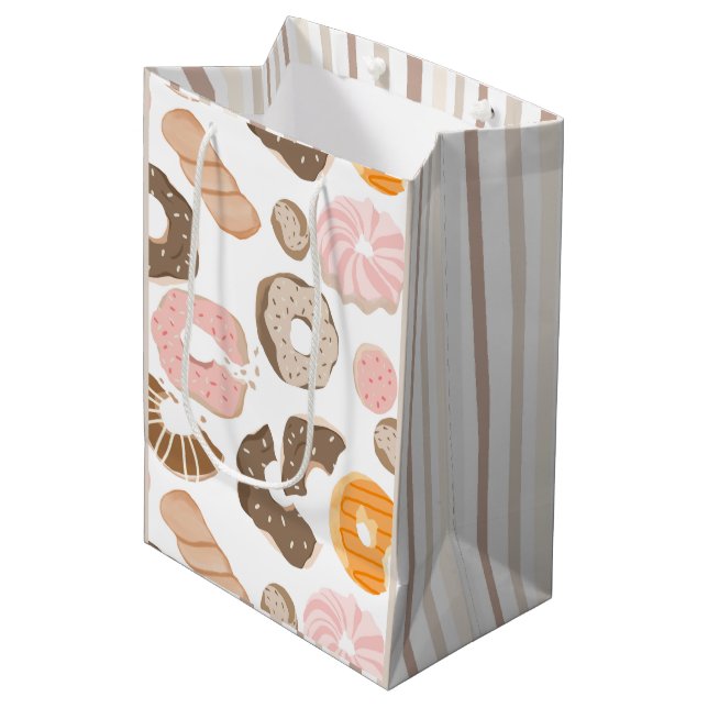 Cute Doughnuts Sweet Treat Gift Bag (Front Angled)
