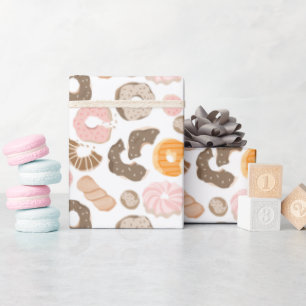 Cute Doughnuts Sweet Treat Wrapping Paper