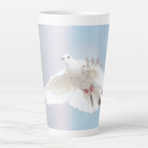 Cute Dove White Pigeon Love & Peace Symbol Bird Latte Mug