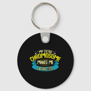 Cute Down Syndrome Quote Awareness Month Gift Tris Key Ring