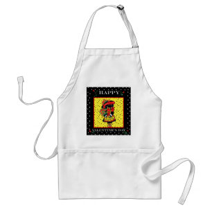 Cute Doxie Valentine Standard Apron