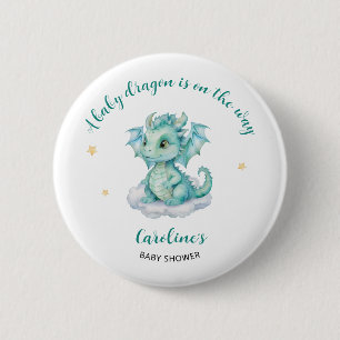 Cute Dragon Baby Shower 6 Cm Round Badge