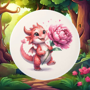 Cute dragon fantasy lovers  ceramic knob