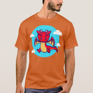 Cute Dragon Flying Cartoon T-Shirt