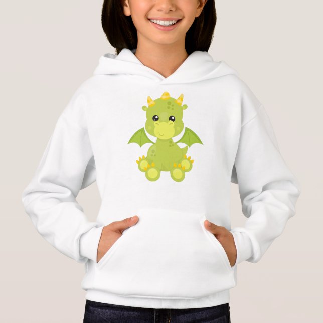 Cute Dragon, Green Dragon, Little Dragon, Magic (Front)