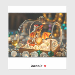 Cute Dragon in a Jewellery Box