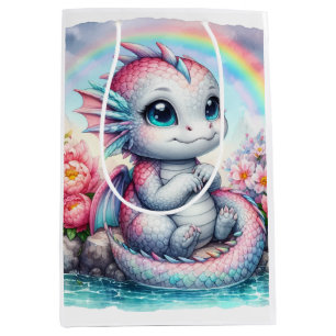 Cute dragon medium gift bag