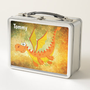 Cute Dragon Metal Lunch Box