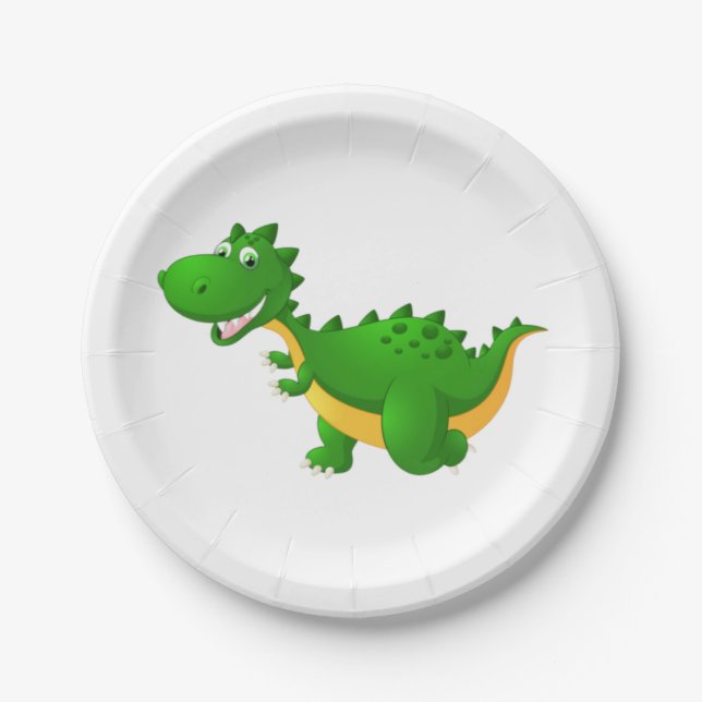 Cute Dragon Paper Plate (Front)