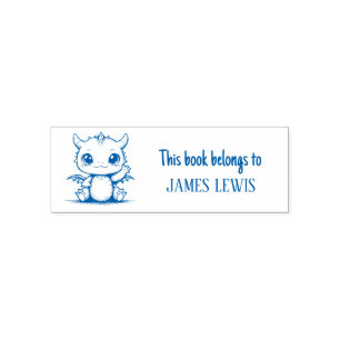 Cute Dragon Personalised Kids Name Stamp