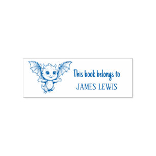 Cute Dragon Personalised Kids Name Stamp
