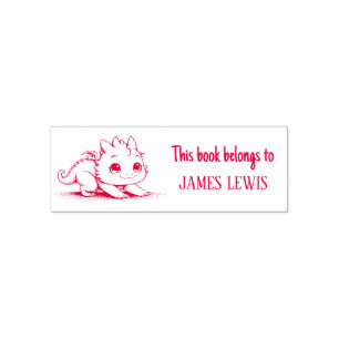 Cute Dragon Personalised Kids Name Stamp