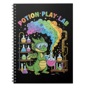 Cute Dragon Scientist Magical Potion Play Lab Notebook