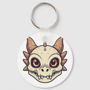 Cute Dragon Skull Key Ring
