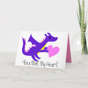 Cute Dragon Valentines Day Card Dragon Valentines