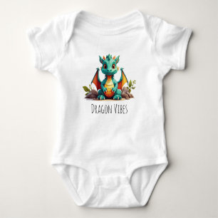 Cute Dragon Vibes Baby Dragon Bodysuit