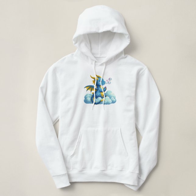 Cute Dragon/Whimsical  Hoodie (Design Front)
