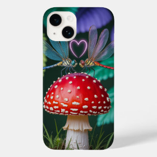 Cute Dragonflies on a Mushroom - Case-Mate iPhone 14 Case