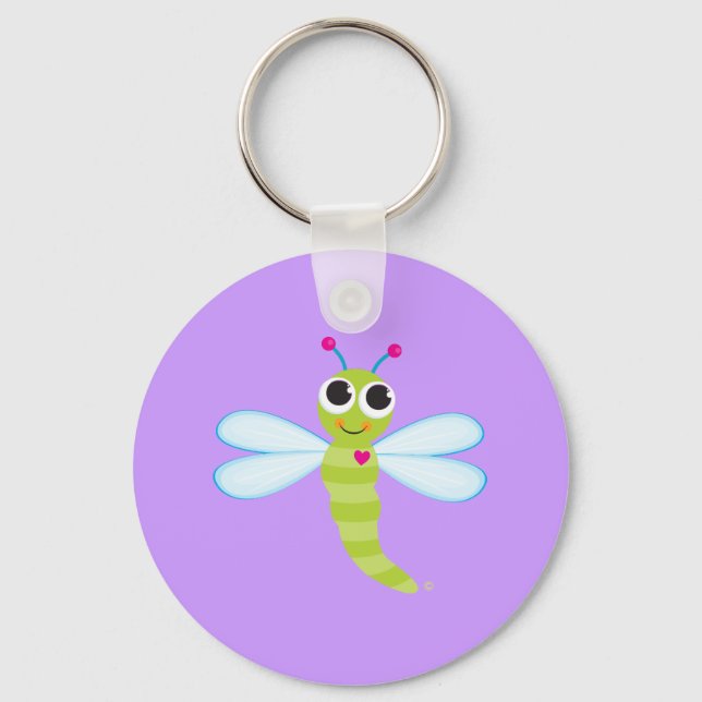 Cute Dragonfly Keychain (Front)