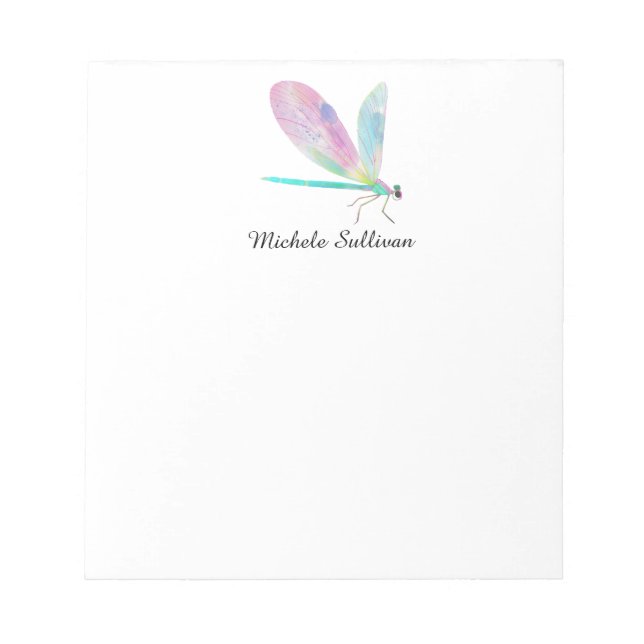 Cute dragonfly notepad (Front)