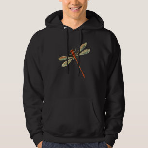 Cute Dragonfly Wings Antique Dragonfly Illustratio Hoodie
