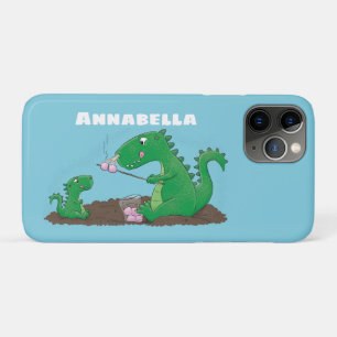 Cute dragons roasting marshmallows cartoon Case-Mate iPhone case