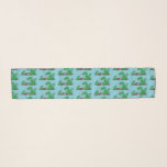 Cute dragons roasting marshmallows cartoon scarf<br><div class="desc">These adorable dragons are roasting marshmallows! Drawn in cute cartoon illustration style.</div>