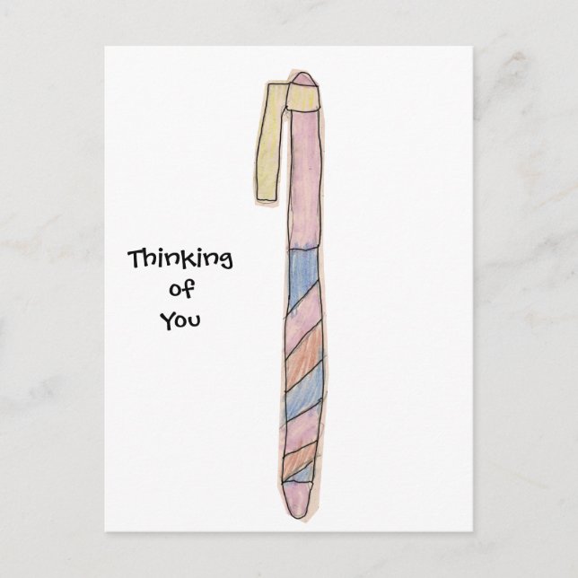 Cute Drawing Pen Postcard (Front)