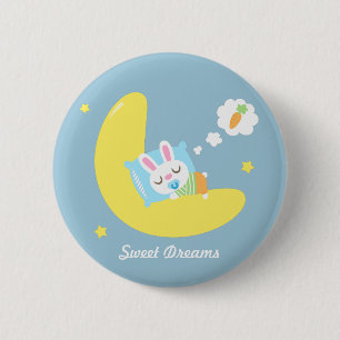 Cute Dreamland Baby Bunny For Kids 6 Cm Round Badge