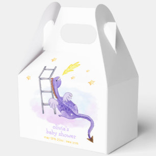 Cute Dreamy Fairytale Dragon Stars Baby Shower  Favour Box
