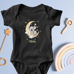 Cute Dreamy Koala Personalised Baby Bodysuit