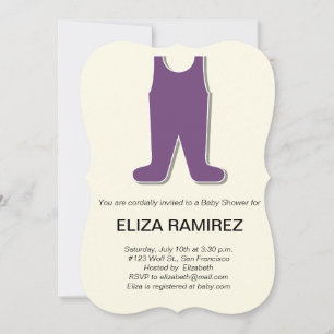 cute dress baby shower invitation