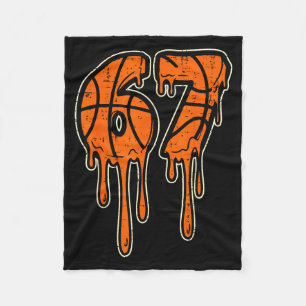 Cute Drip Seven Six Basketball 7 6 Alpha Gen Fleece Blanket