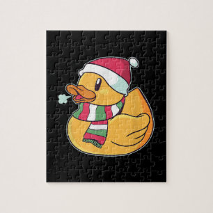 Cute Dub Duck Christmas Jigsaw Puzzle