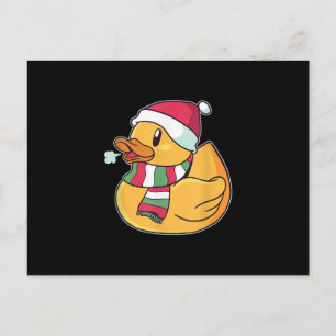 Cute Dub Duck Christmas Postcard