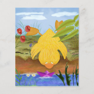 cute Duck baby over cliff Flyer
